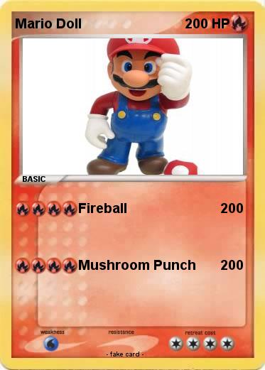 Pokemon Mario Doll
