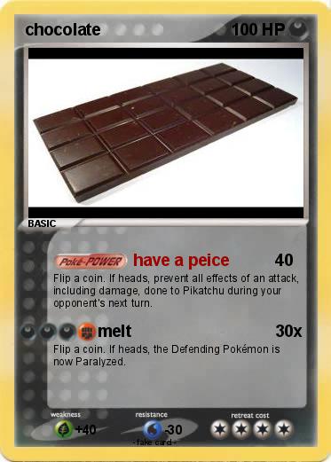Pokemon chocolate