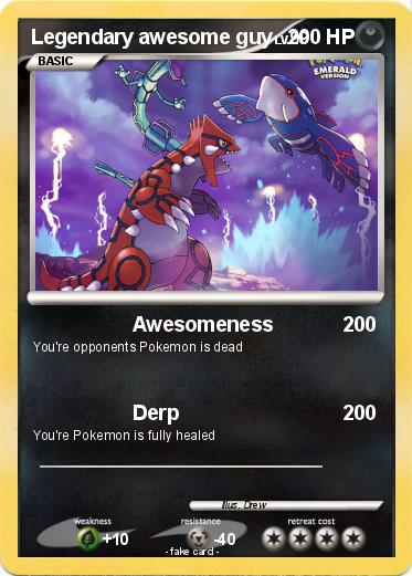 Pokemon Legendary awesome guy