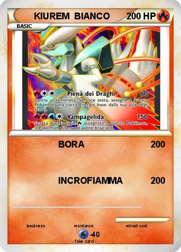 Pokemon KIUREM  BIANCO