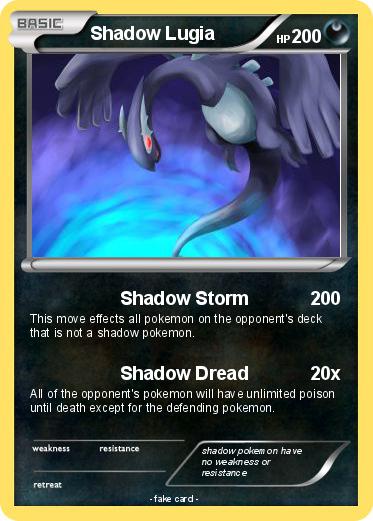 Pokemon Shadow Lugia