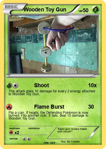 Pokemon Wooden Toy Gun