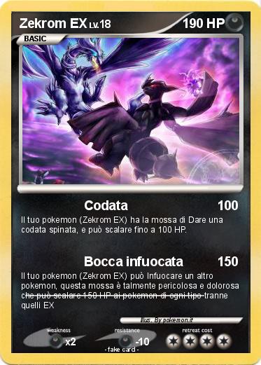 Pokemon Zekrom EX