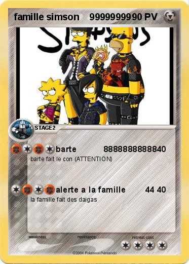 Pokemon famille simson    99999999
