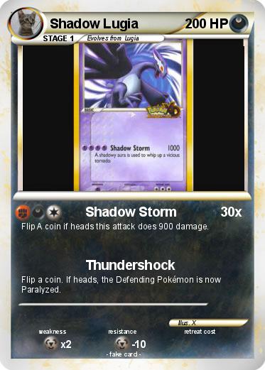 Pokemon Shadow Lugia