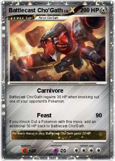 Pokemon Battlecast Cho'Gath