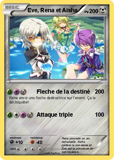 Pokemon Eve, Rena et Aisha
