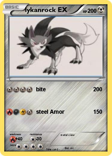 Pokemon lykanrock EX