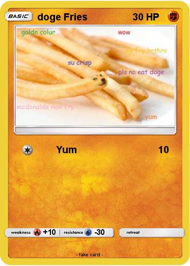 Pokemon doge Fries