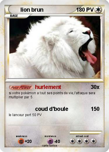 Pokemon lion brun