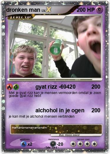 Pokemon dronken man