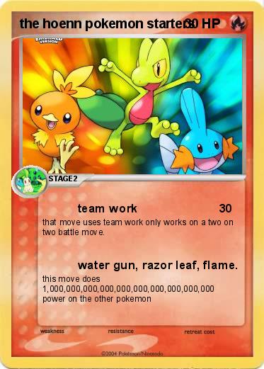 Pokemon the hoenn pokemon starters