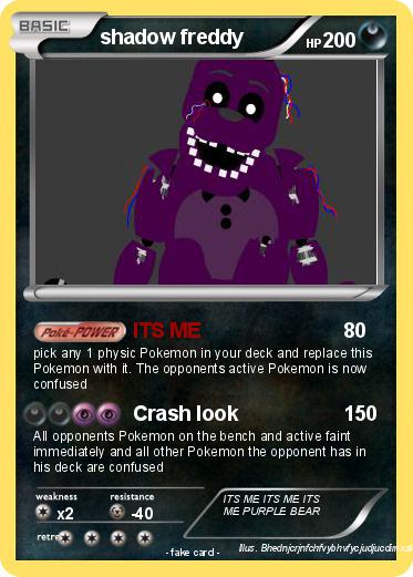 Pokemon shadow freddy