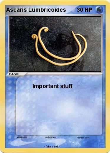Pokemon Ascaris Lumbricoides