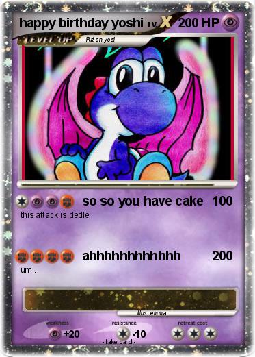 Pokemon happy birthday yoshi