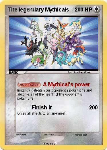 Pokemon The legendary Mythicals