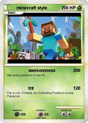 Pokemon minecraft style
