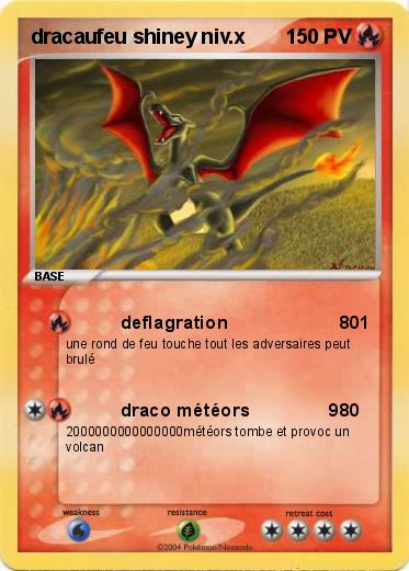 Pokemon dracaufeu shiney niv.x