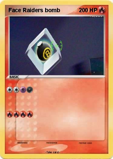 Pokemon Face Raiders bomb