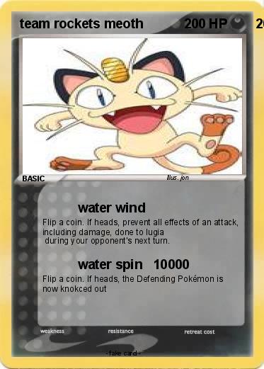 Pokemon team rockets meoth                               2000