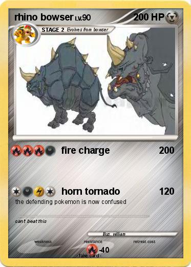 Pokemon rhino bowser