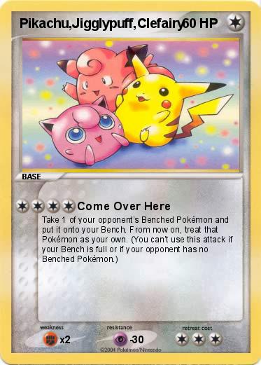Pokemon Pikachu,Jigglypuff,Clefairy
