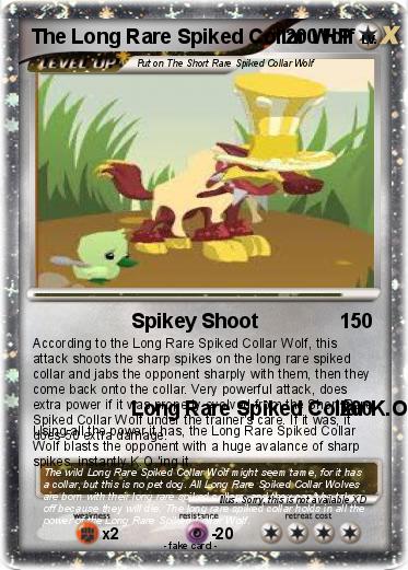 Pokemon The Long Rare Spiked Collar Wolf