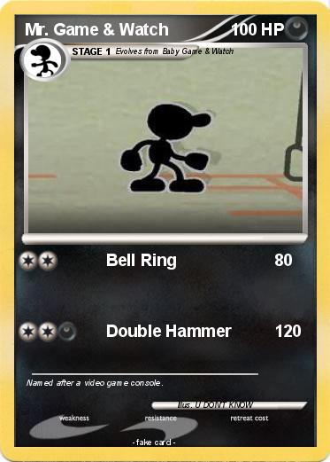 Pokemon Mr. Game & Watch