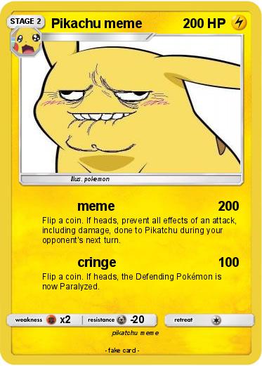 Pokemon Pikachu meme