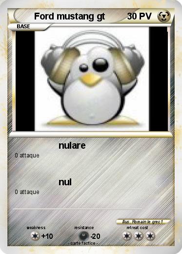 Pokemon Ford mustang gt