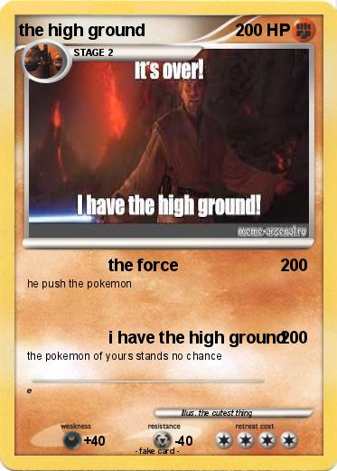 Pokemon the high ground
