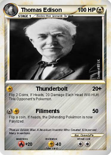 Pokemon Thomas Edison