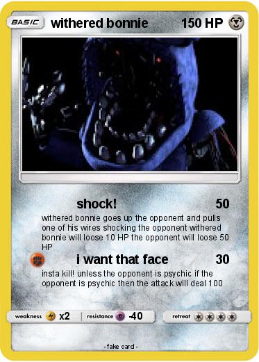 Pokemon withered bonnie