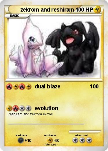 Pokemon zekrom and reshiram