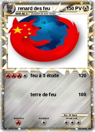 Pokemon renard des feu