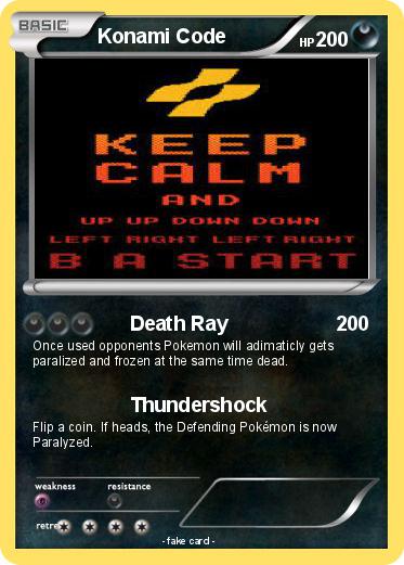 Pokemon Konami Code
