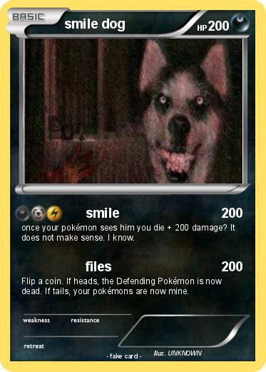 Pokemon smile dog