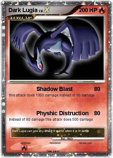 Pokemon Dark Lugia