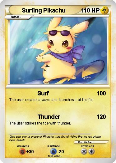 Pokemon Surfing Pikachu