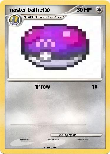 Pokemon master ball
