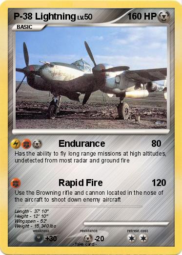 Pokemon P-38 Lightning