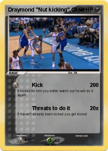 Pokemon Draymond "Nut kicking" Green