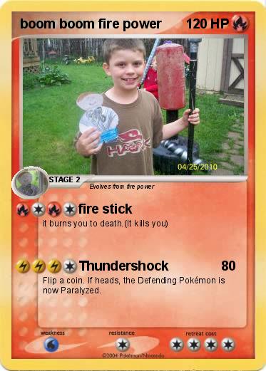 Pokemon boom boom fire power