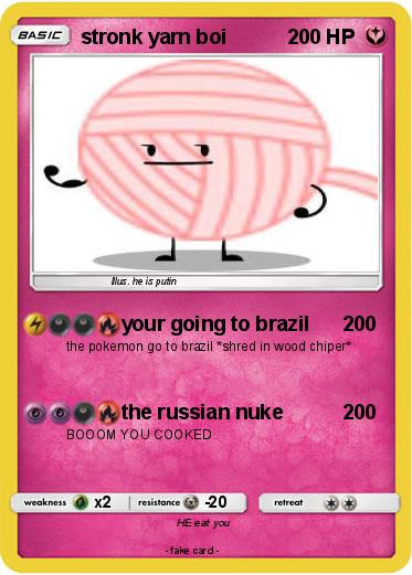 Pokemon stronk yarn boi