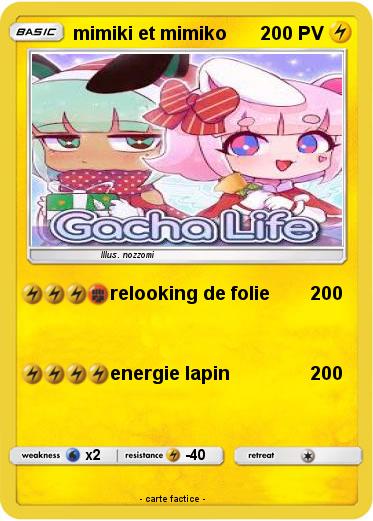 Pokemon mimiki et mimiko