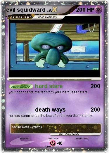 Pokemon evil squidward