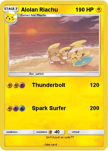 Pokemon Alolan Riachu