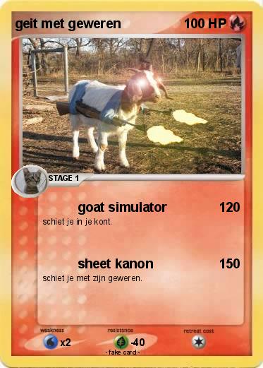 Pokemon geit met geweren