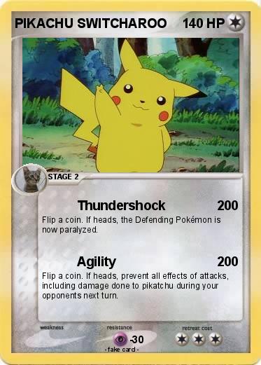 Pokemon PIKACHU SWITCHAROO