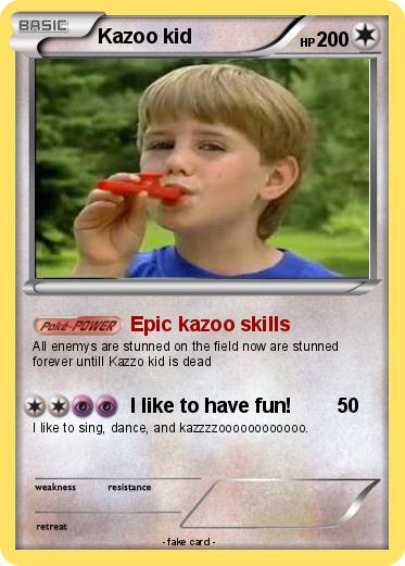 Pokemon Kazoo kid